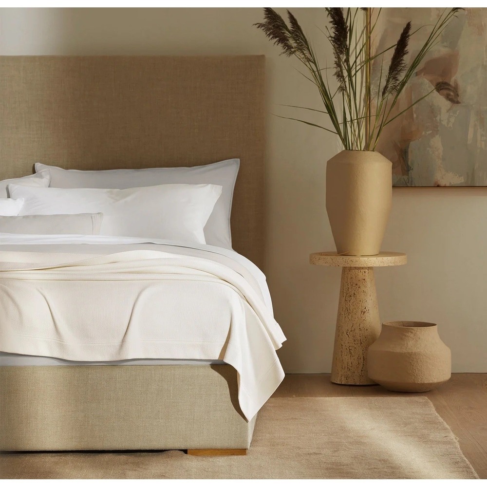 Boll & Branch Elysian Cotton Cashmere Duvet Set King/Cal King Cream/Pewter $594